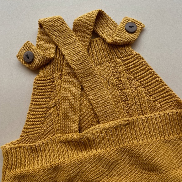 Mustard Knit Onesie - BRAND NEW - Picture 2 of 2